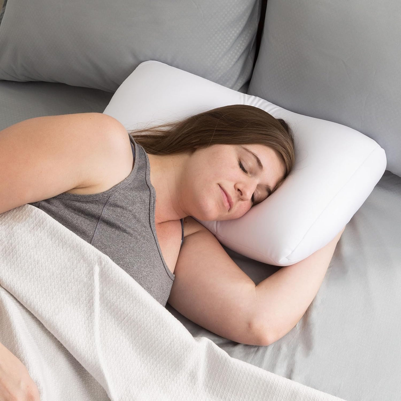 Remedy, almohada con relleno microgranulado | Cojín ergonómico mold...