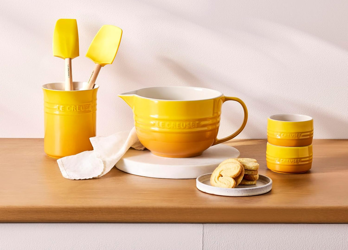 Le Creuset Cuenco de masa Signature de gres, 2 cuartos de galón., N...