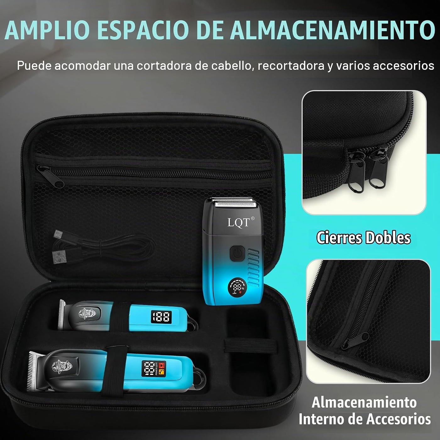 LQT Cortadora de pelo profesional para hombres, cortadora de peluqu...