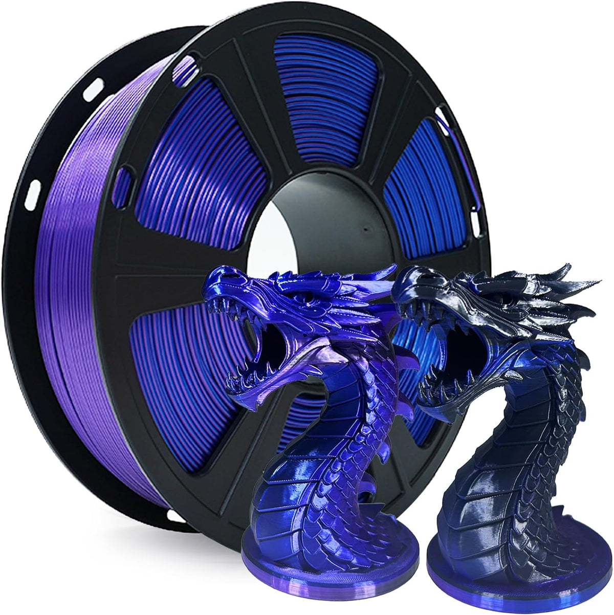 XZN Filamento PLA de Seda Tricolor para Impresora 3D de 1.75mm, Fil...