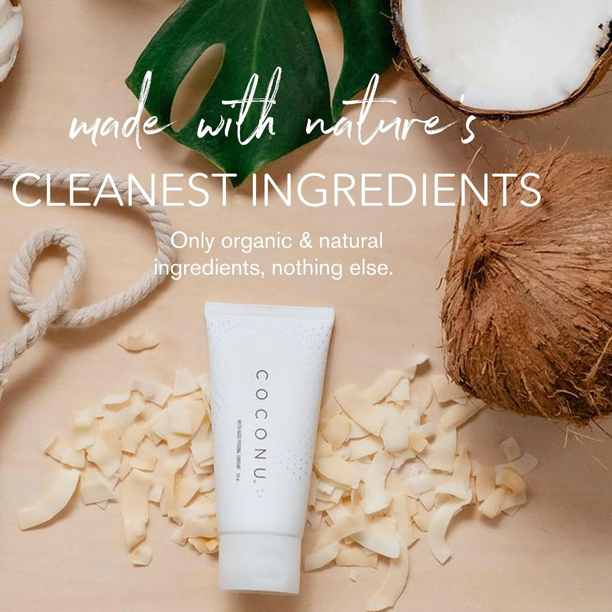 Coconu Lubricante orgánico a base de agua para mujeres y hombres, p...