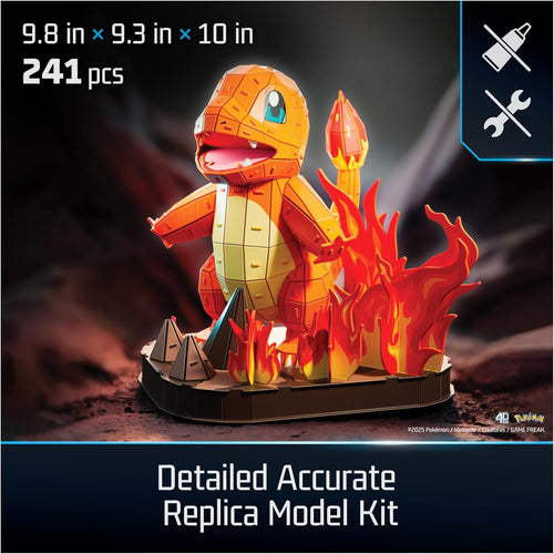 4D Build Pokémon Charmander - Kit de modelo de rompecabezas 3D, dec...