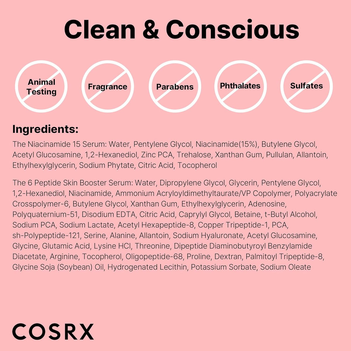 COSRX Niacinamida 15%, Peptide Booster Serum Set, Cuidado de Poros...