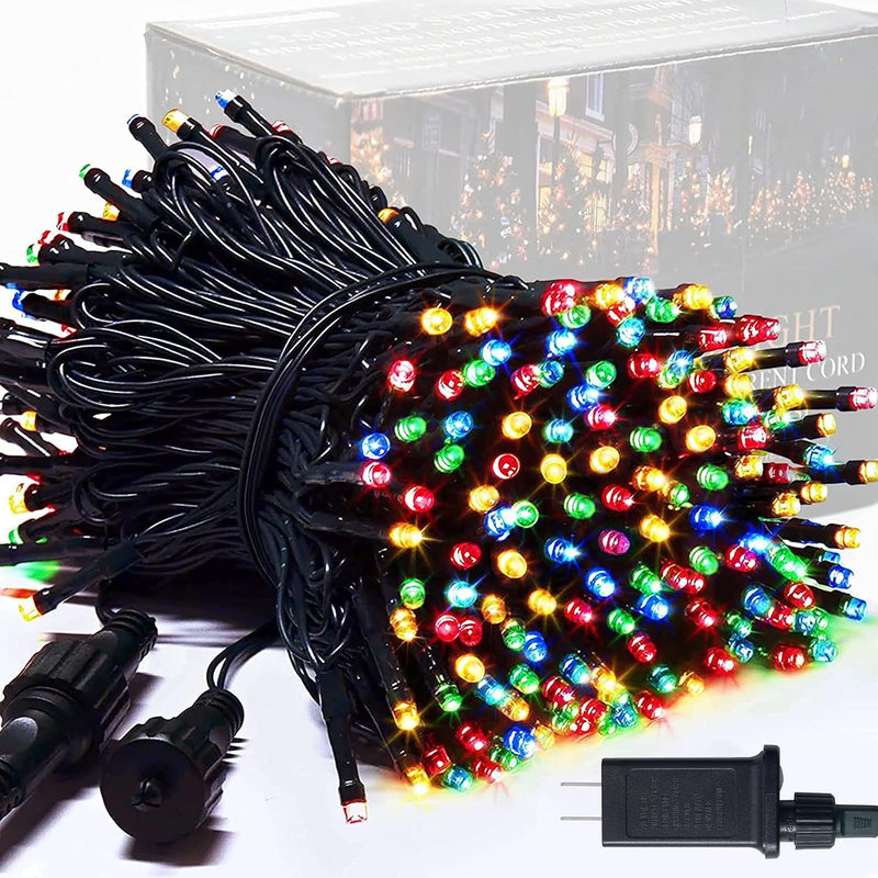 JMEXSUSS - 250 luces LED para árbol de Navidad, luces multicolor de...