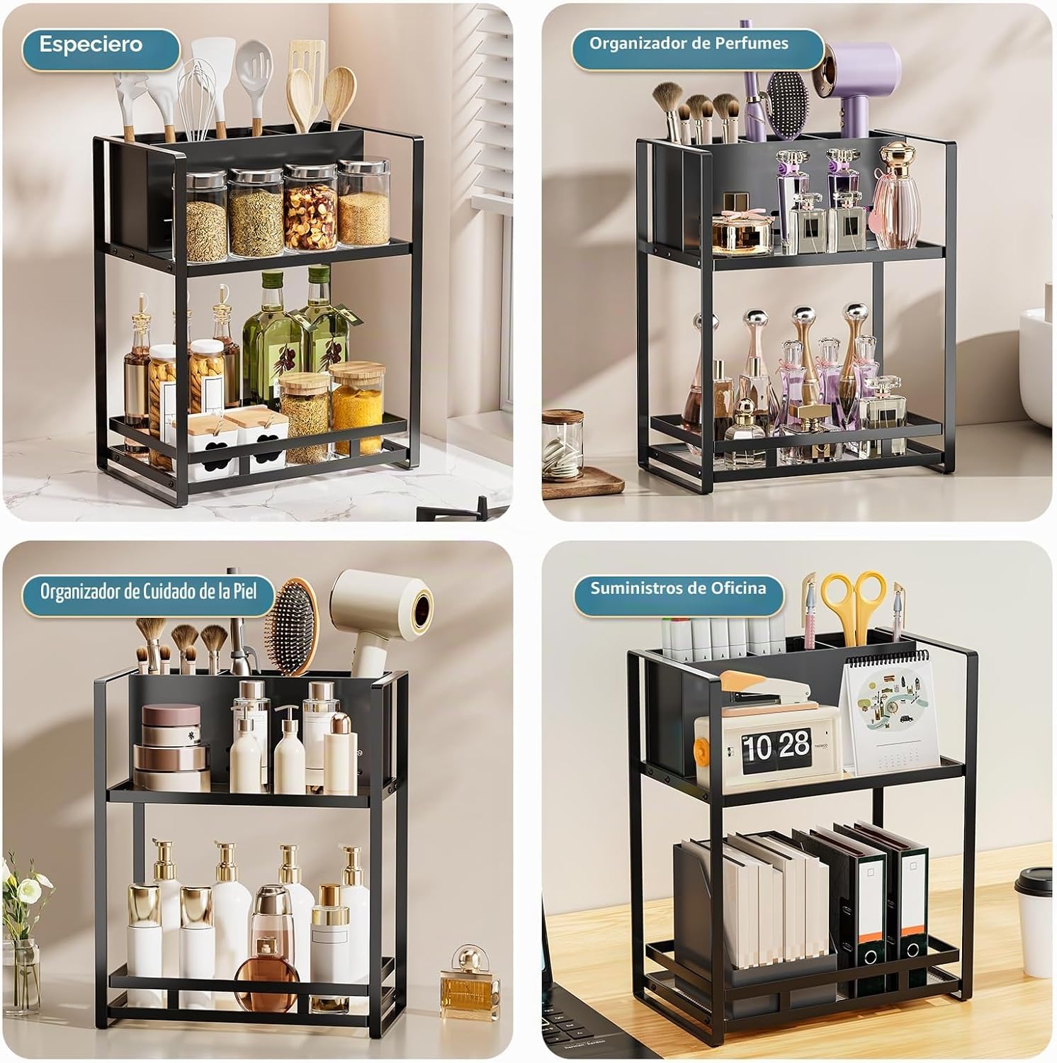 SanDream Organizador de herramientas para el cabello, encimera de b...