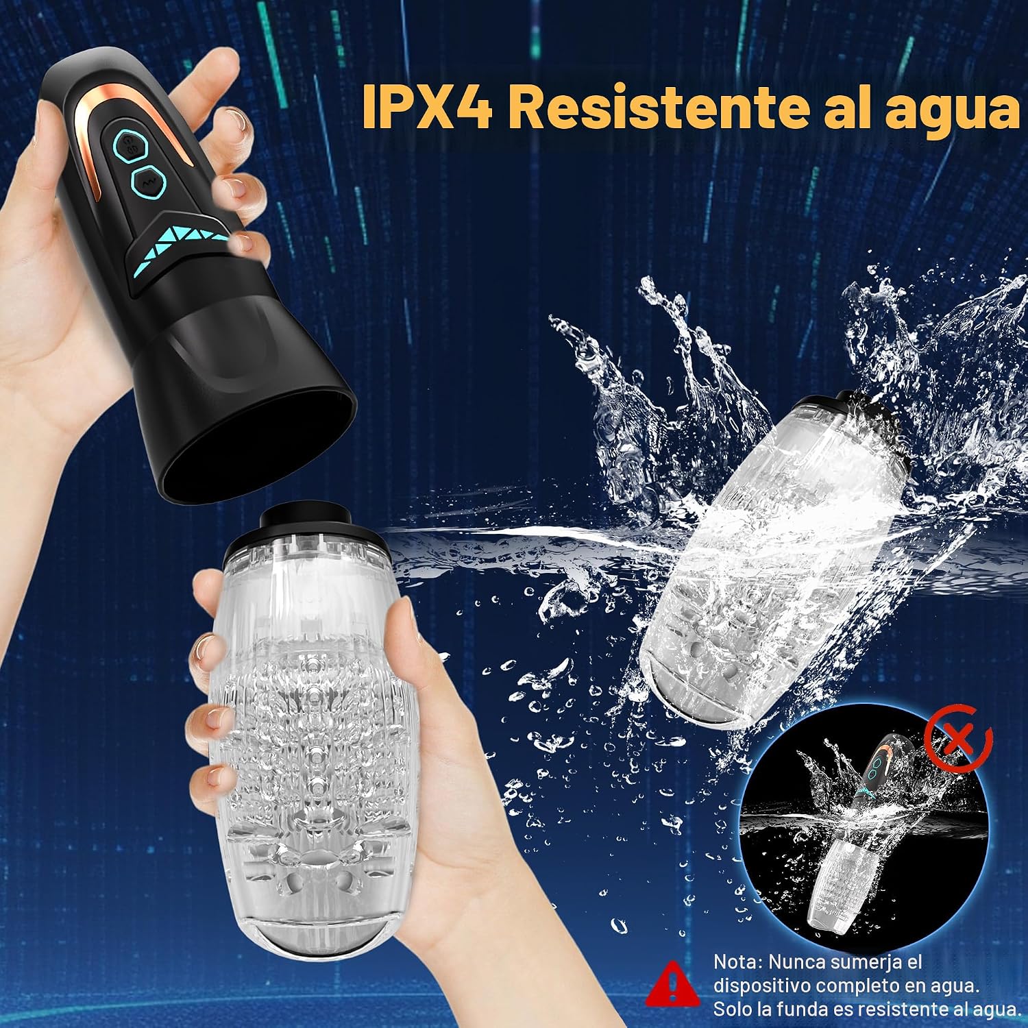 Masturbador automático masculino juguete sexual con 10 vibraciones,...