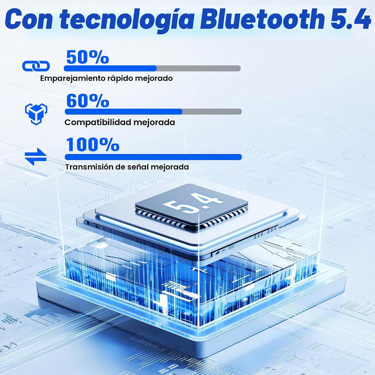 ANEDER Motocicleta Bluetooth 5.4 casco intercomunicador auriculares...