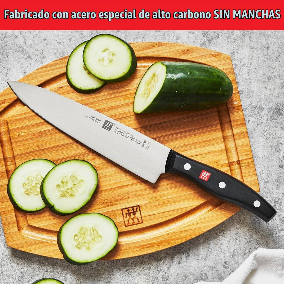 Zwilling Twin Signature - Juego de cuchillos de 7 piezas, cuchillas...