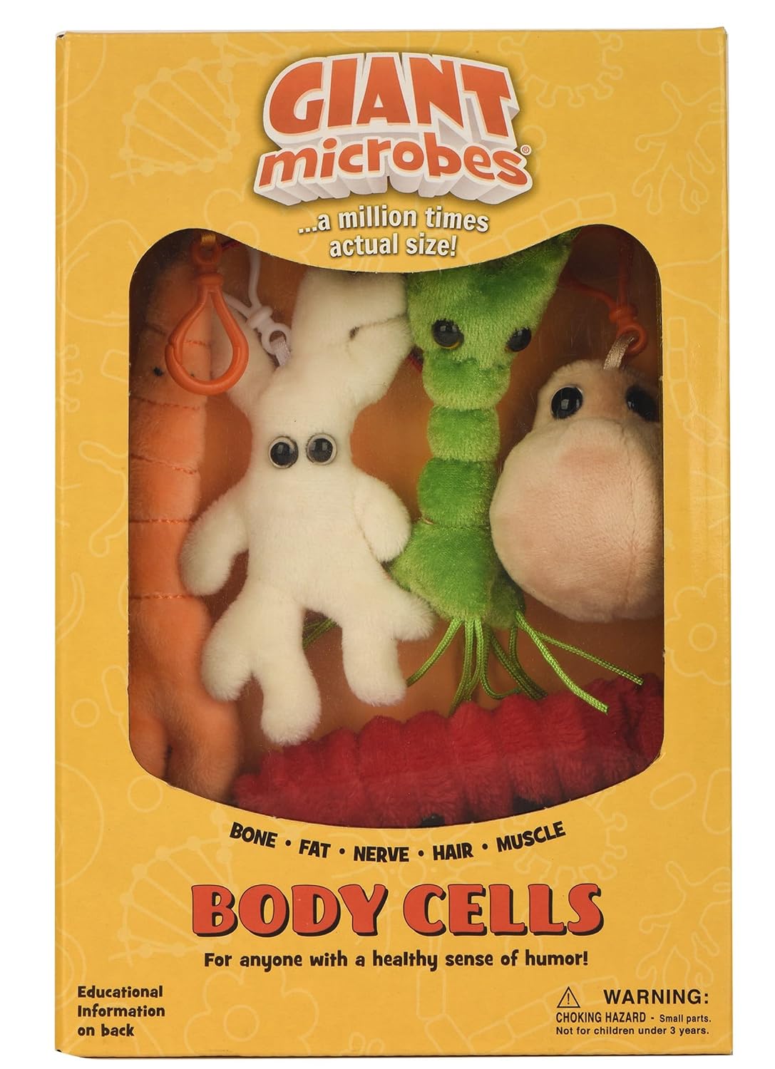 GIANT MICROBES Caja de regalo con temática de células corporales, r...