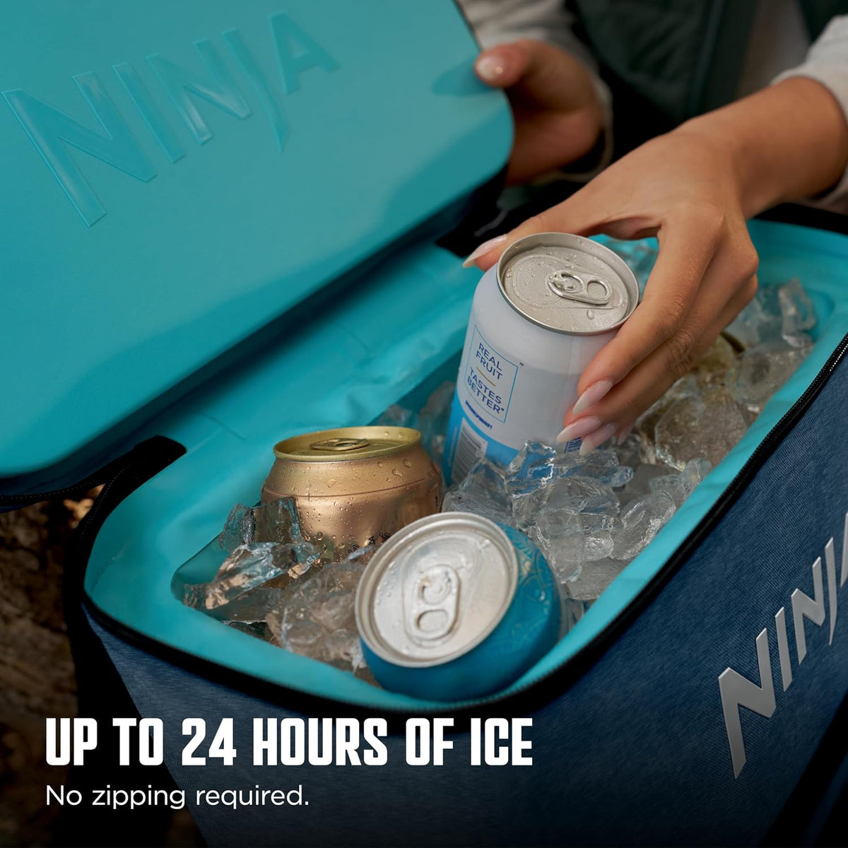 Ninja Hielera de mochila | Enfriador suave para 24 latas FrostVault...