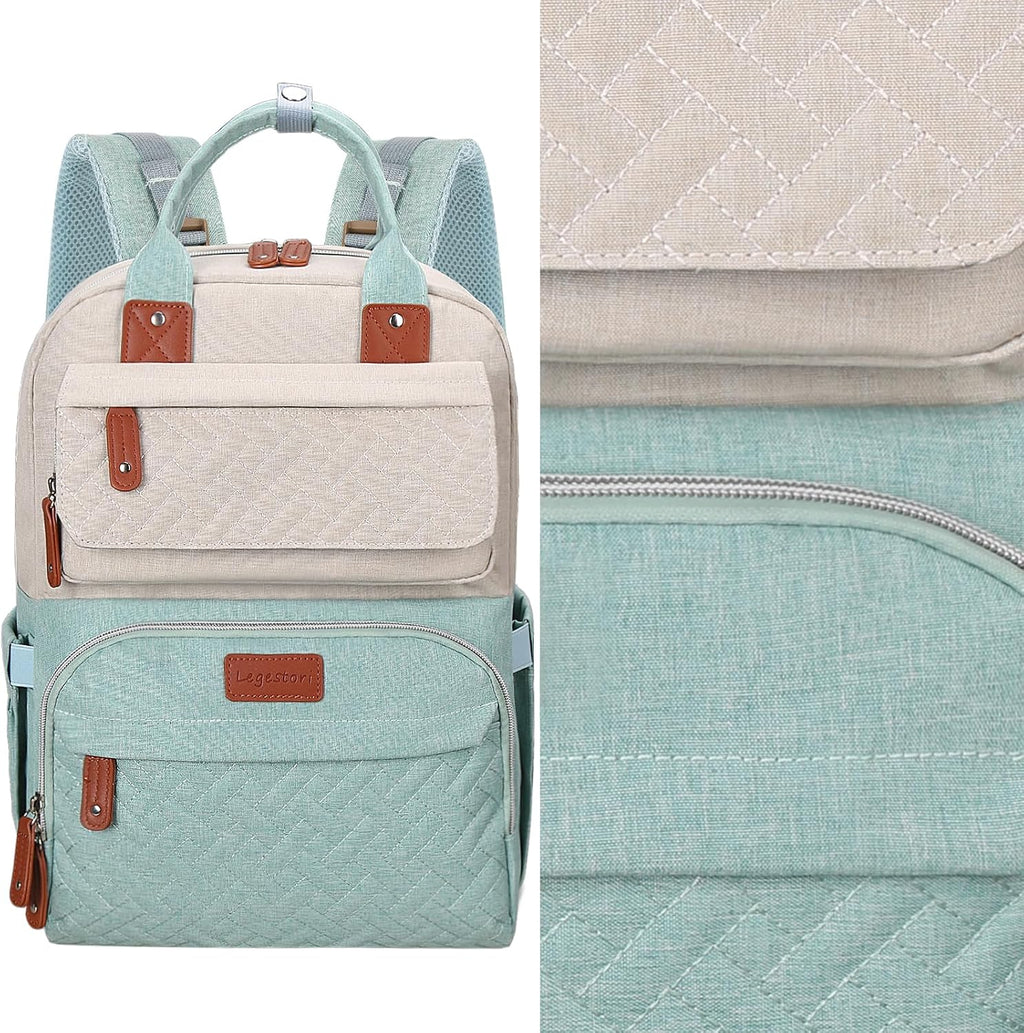 Legestori Mochila para pañales, bolsa de pañales para bebé niña con...