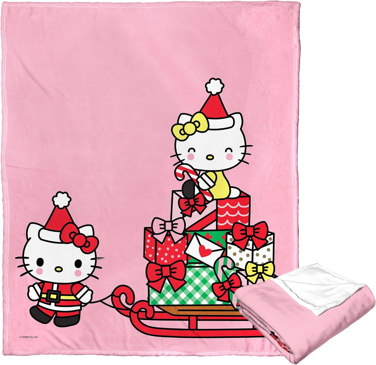 Northwest Hello Kitty - Manta de seda táctil, 50 x 60 pulgadas, tri...