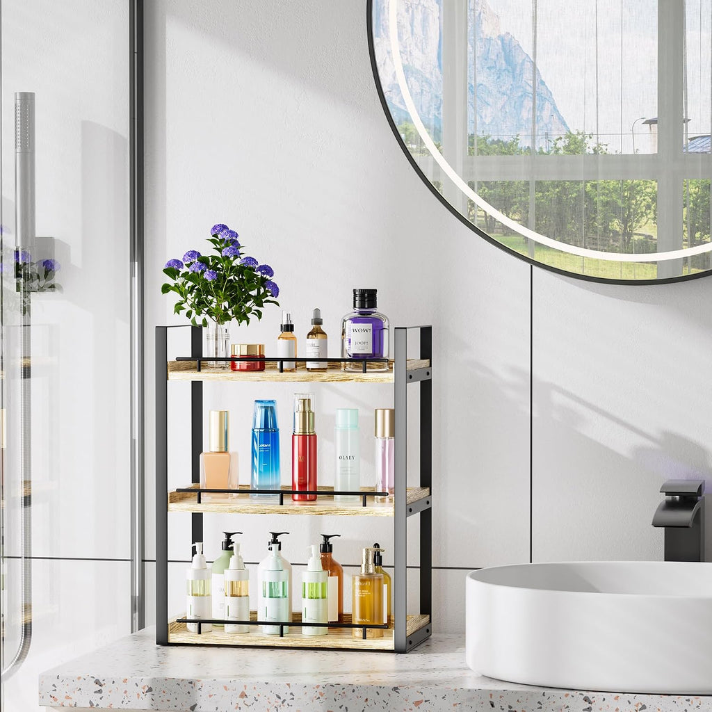 CeleVista Organizador de encimera de baño, estante de encimera de m...