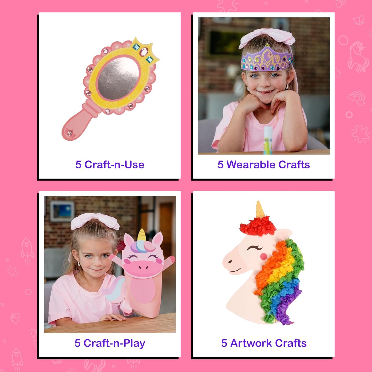 Craftikit® 20 manualidades galardonadas de princesas y unicornios p...