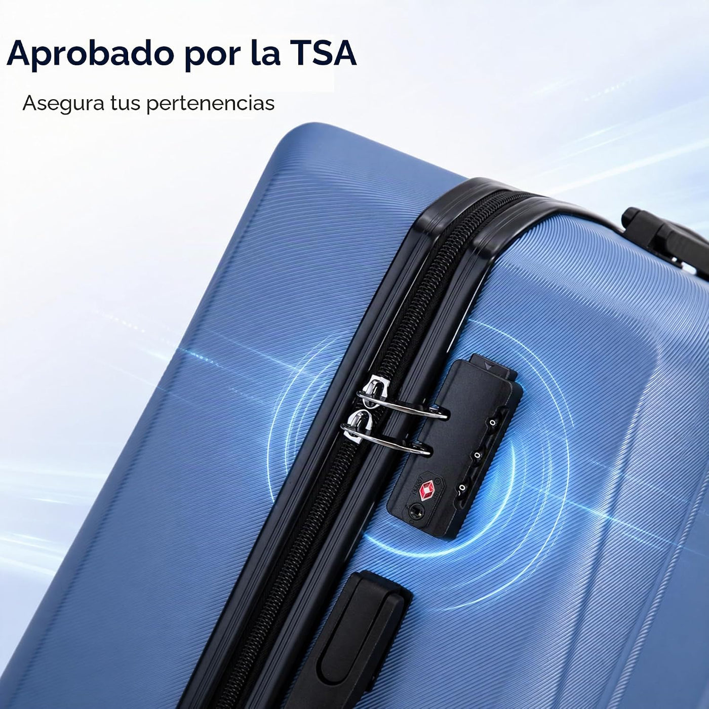 CONCEPTEN Juego de equipaje de 5 piezas, maletas rígidas de 20\/24\...