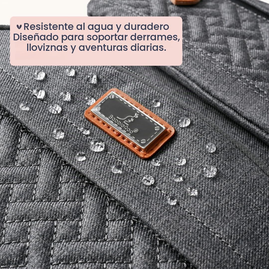 BabbleRoo - Mochila para pañales unisex con cambiador, funda para c...