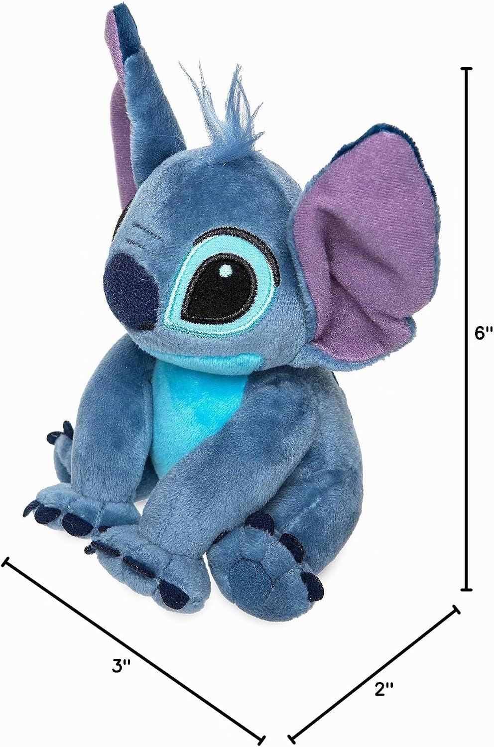 Disney Stitch - Mini puf de 6 pulgadas, Lilo y Stitch, peluche de a...