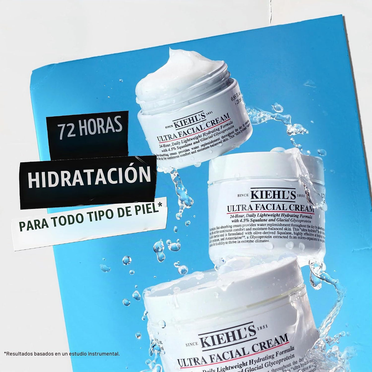 Kiehl's Crema Facial Ultra, con 4.5% de escualano para fortalec...