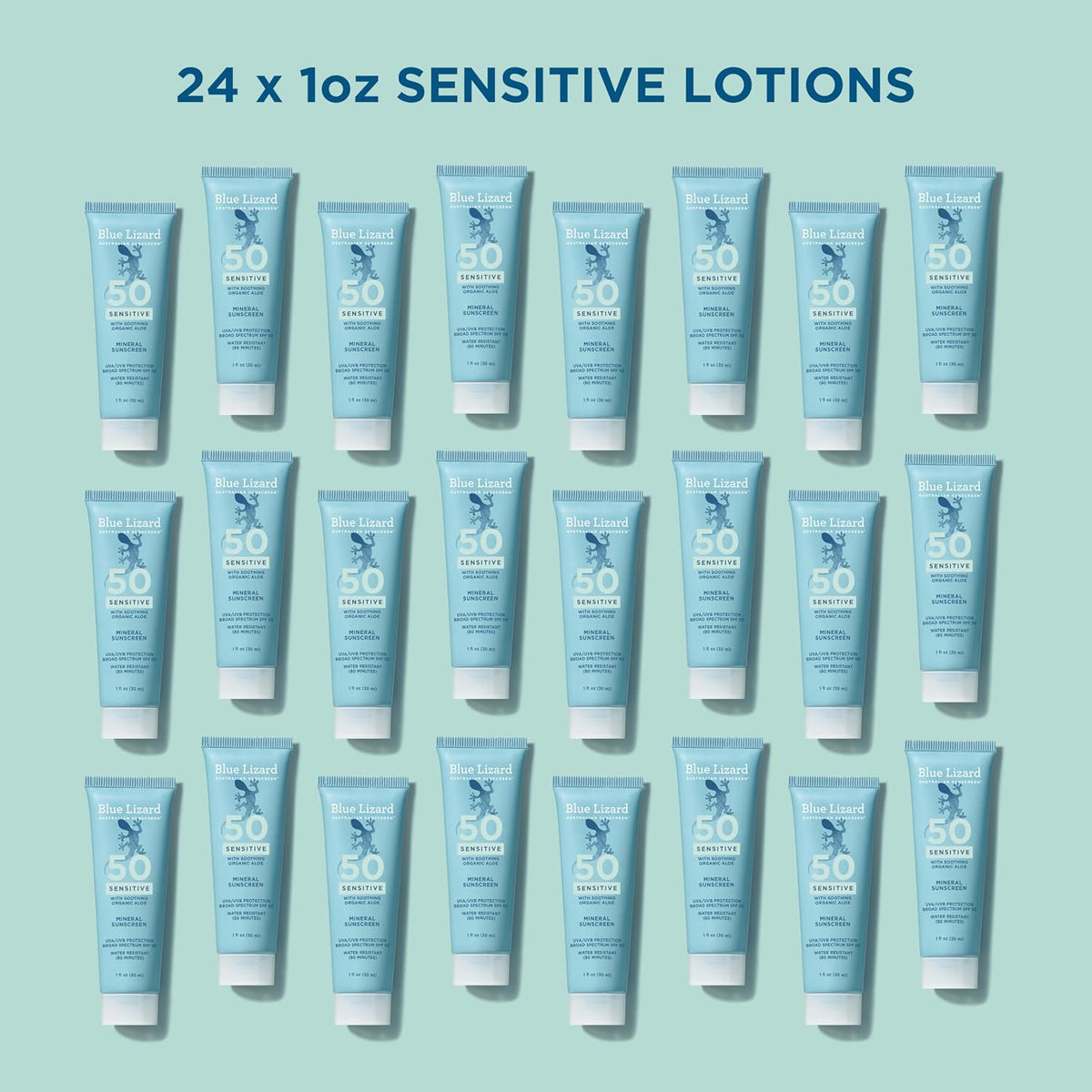 Blue Lizard Sensitive Mineral Sunscreen SPF 50 Loción de protección...
