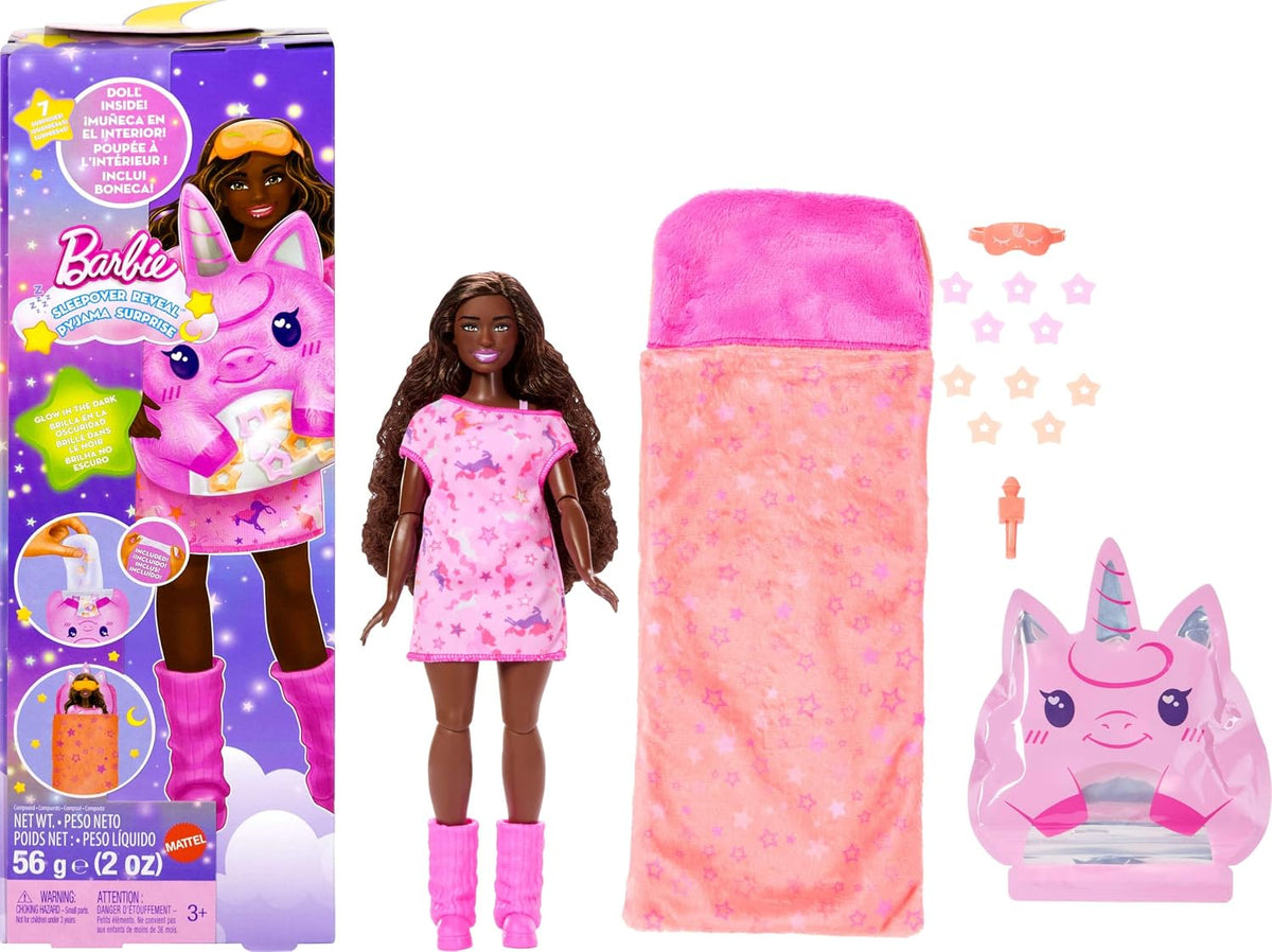 Barbie Muñeca y accesorios sin caja, serie de fiesta de pijamas con...