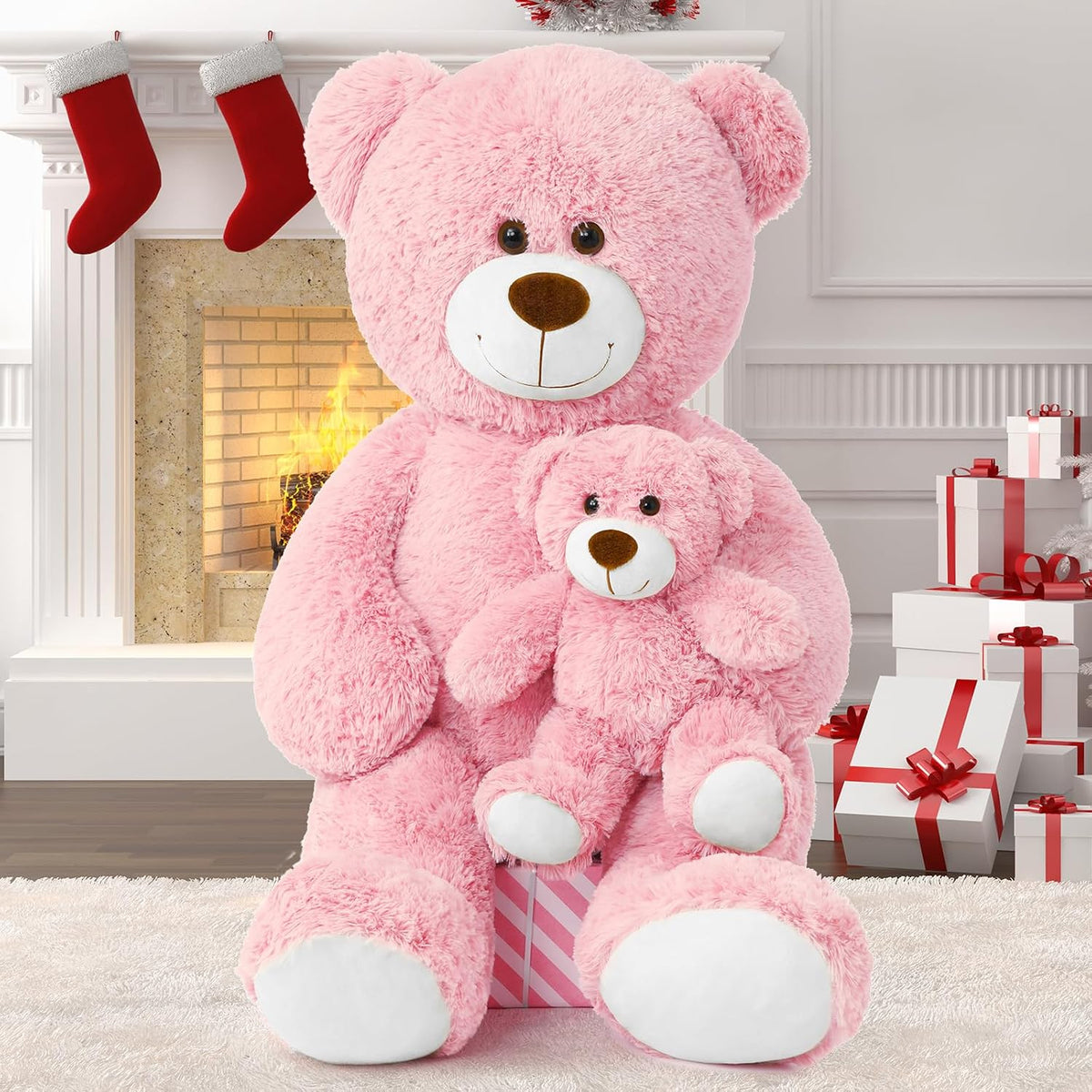 Muiteiur Oso de Peluche Gigante Animal de Peluche, Lindo Oso Mamá y...