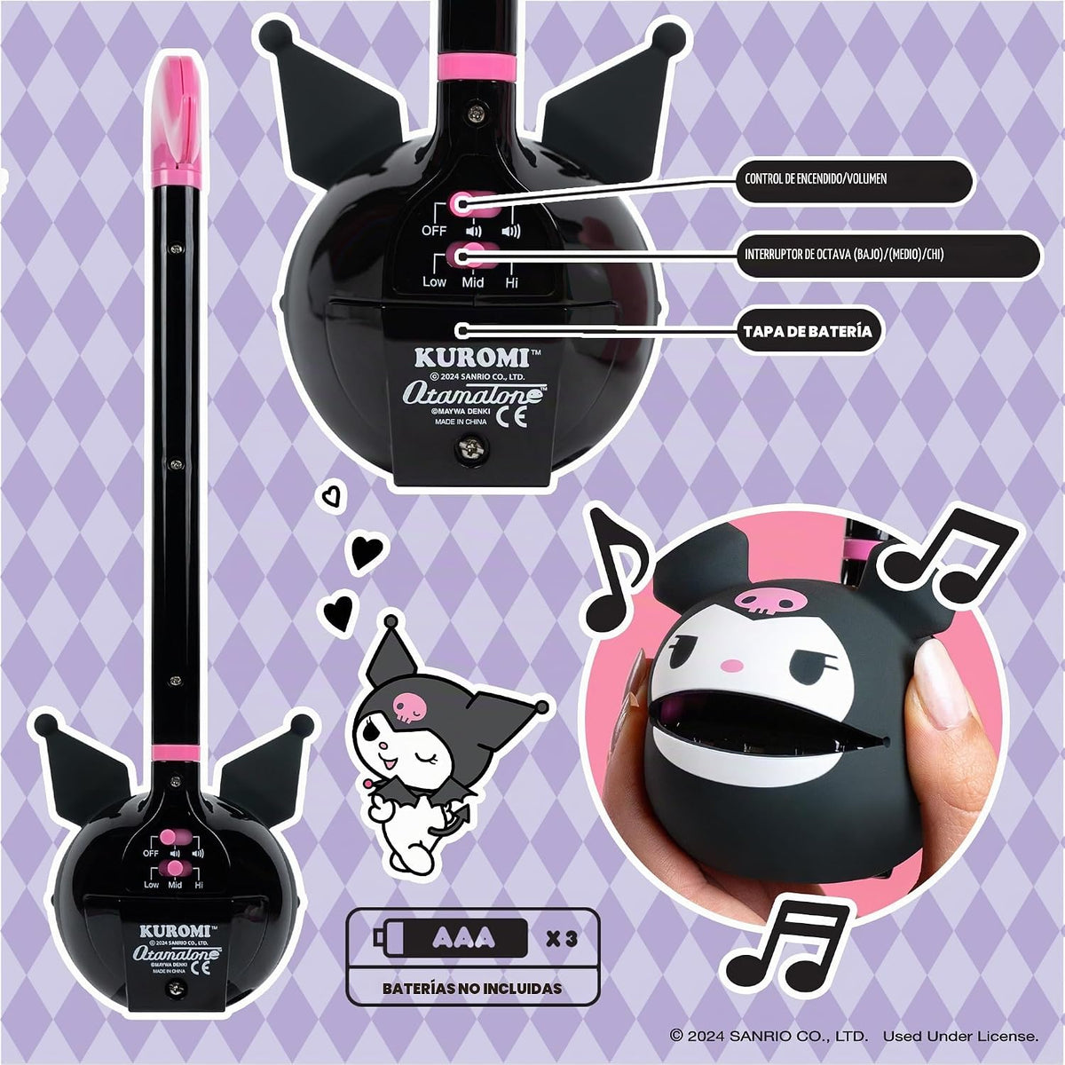 Otamatone Sanrio Sintetizador Japonés Instrumento Musical Juguete -...