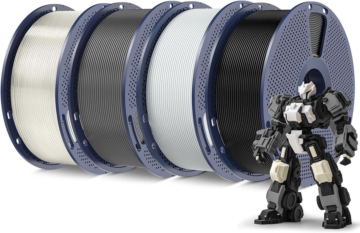 SUNLU - Filamento PLA Plus para impresora 3D de 0.069 in, paquete d...
