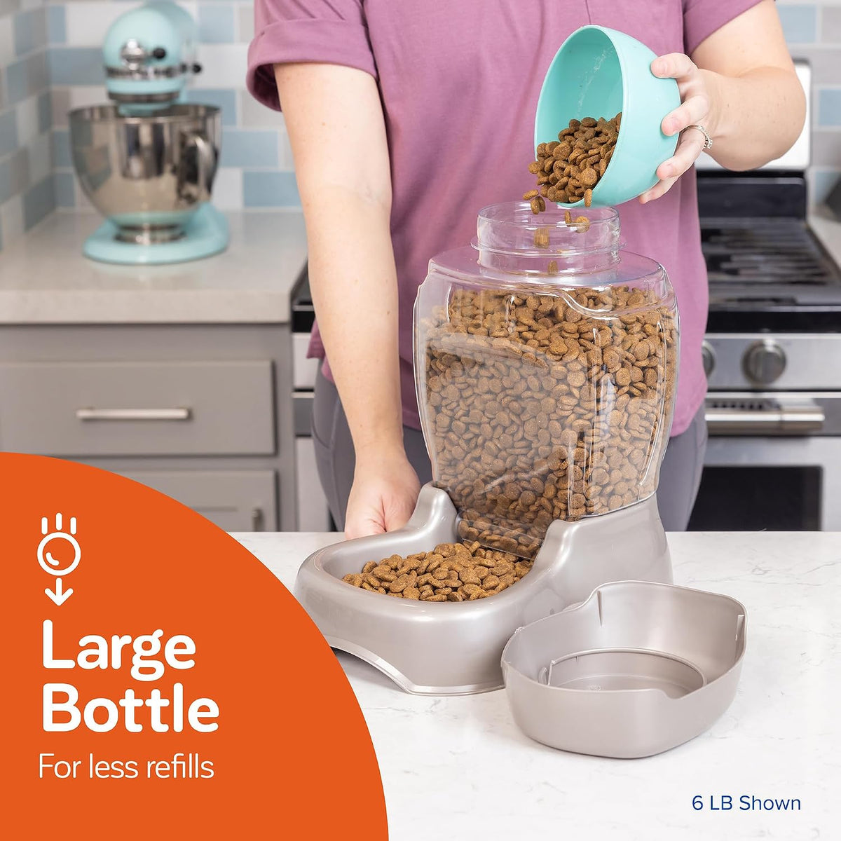 Alimentador de mascota Petmate, 3 libras | Disponible en 3 tamaños,...