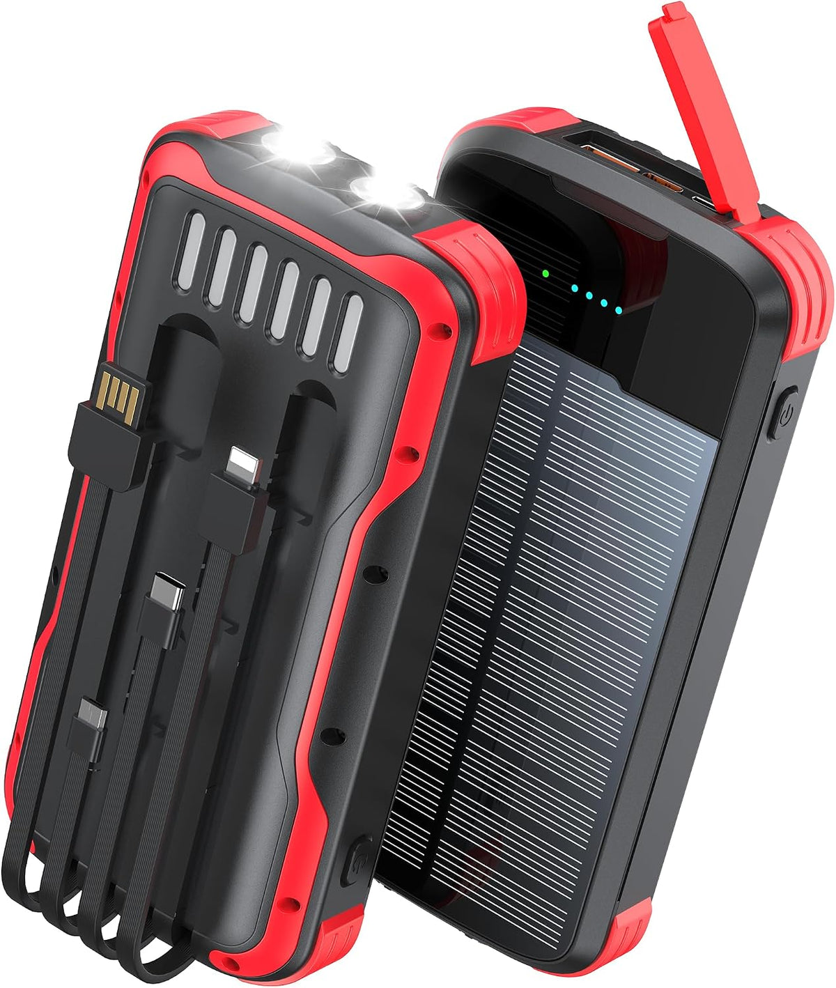 El banco 40000mAh PD20W de la energía solar de SOXONO ayuna cargado...