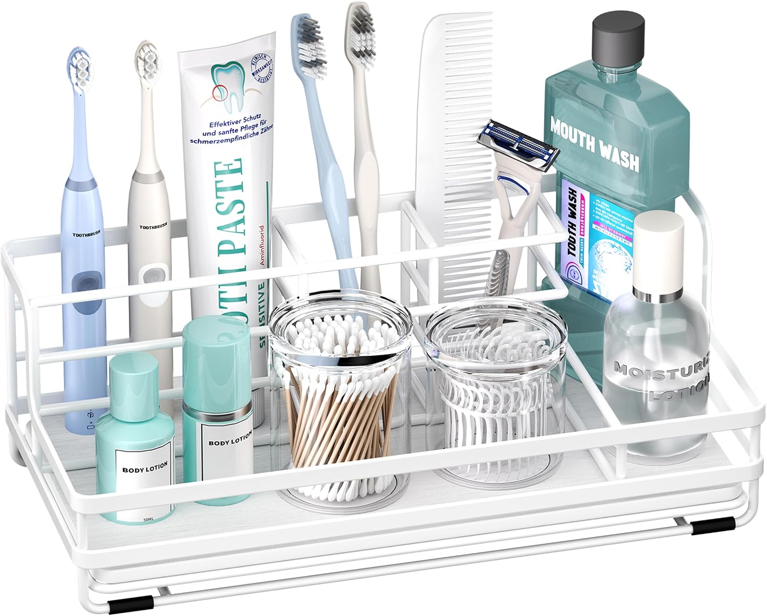 Portacepillos de dientes HapiRm para baño - Organizador de mostrado...