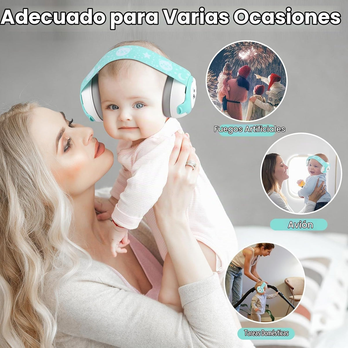 YomauiYee Auriculares para bebé, protección de oído infantil con ca...