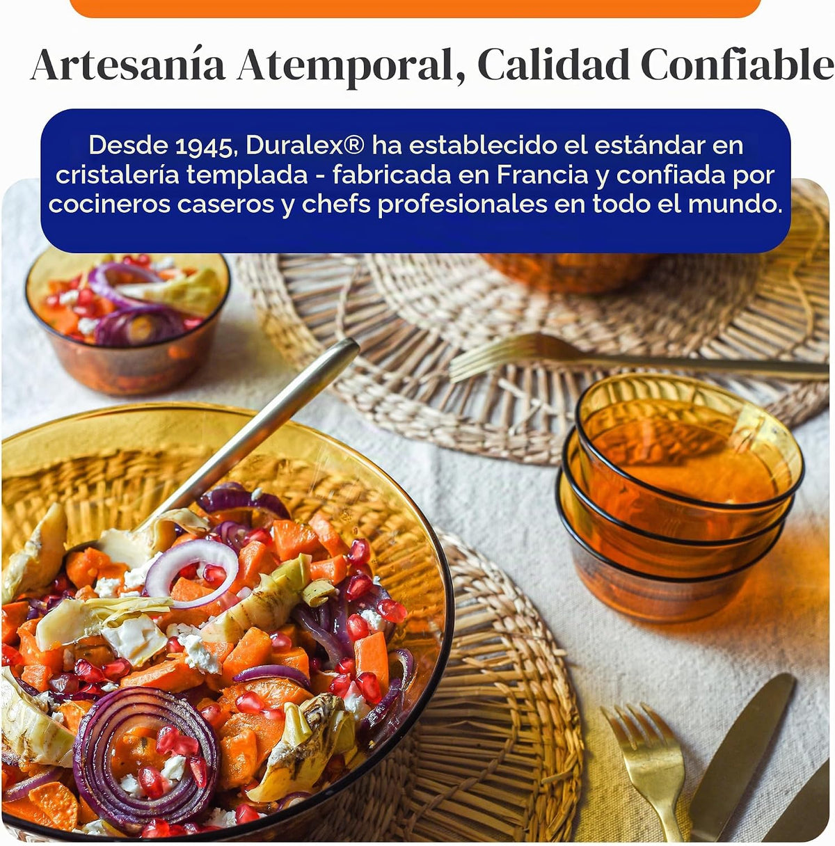 Duralex Le Gigogne Juego de Tazones de Vidrio para Mezclar \u2013 9...