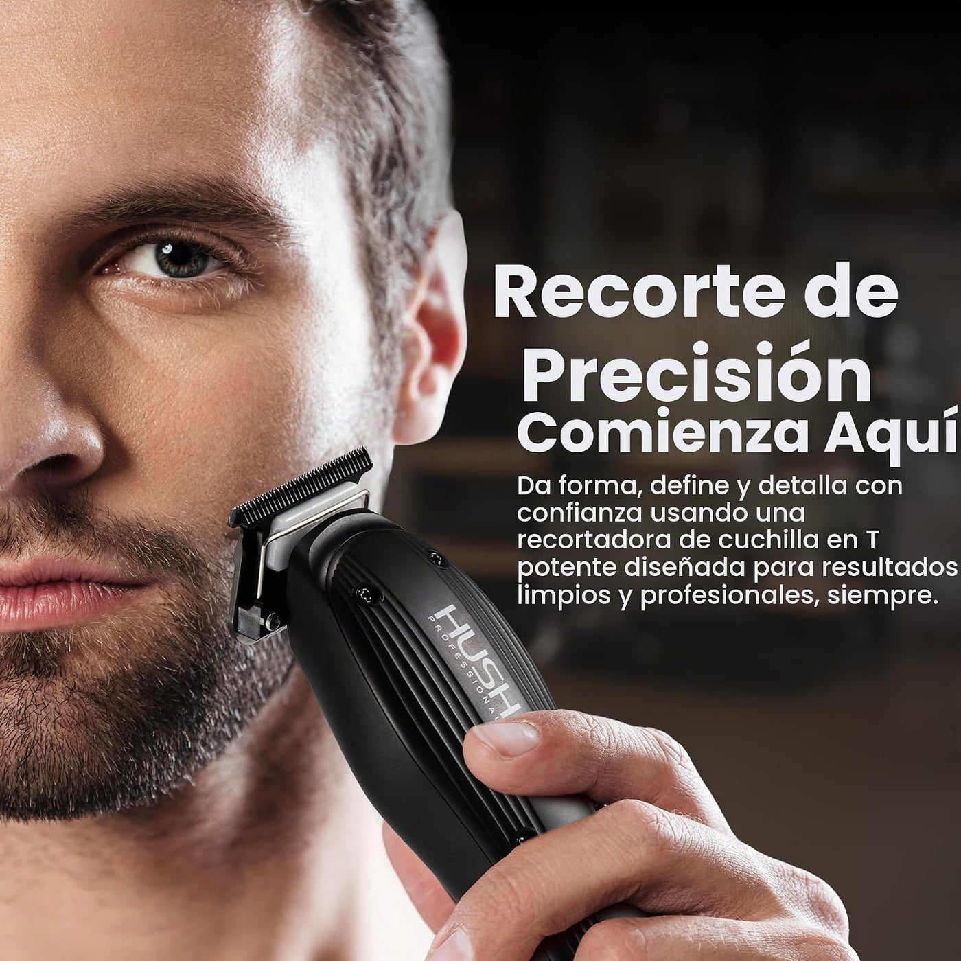 HUSH PROFESSIONAL Cortadora de pelo para hombres \u2013 Kit de cort...