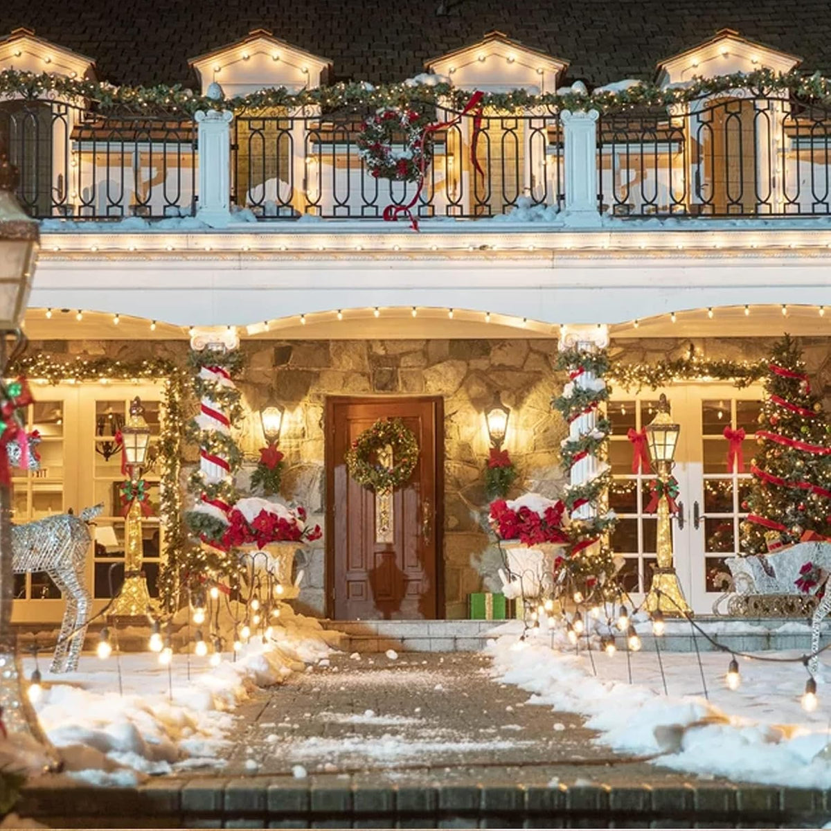 Dazzle Bright 100 pies 300 luces LED de Navidad que cambian de colo...