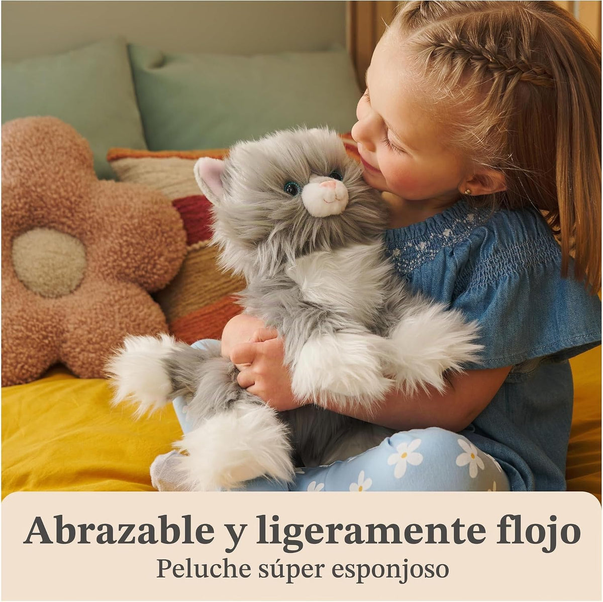 GUND Camilla Kitten - Peluche de gato de alta calidad para edades d...