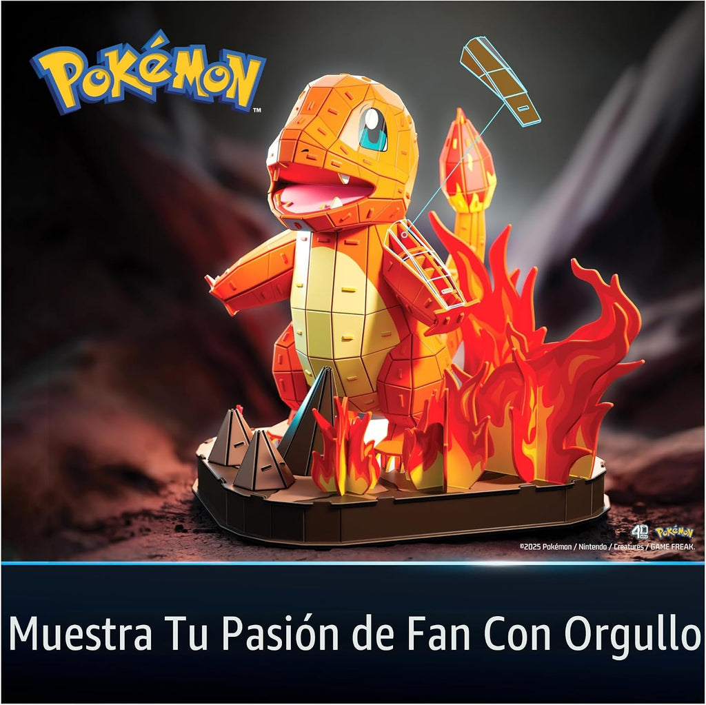 4D Build Pokémon Charmander - Kit de modelo de rompecabezas 3D, dec...