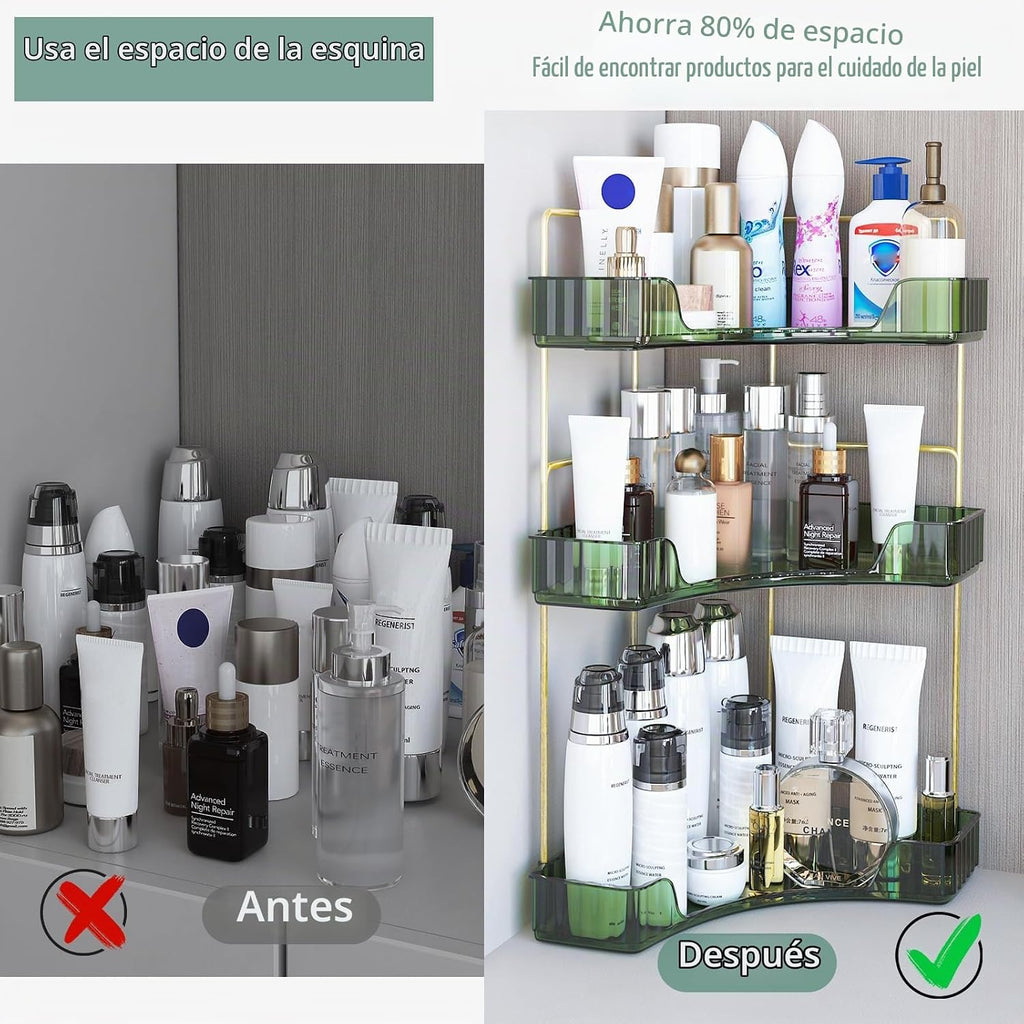 Webetop Organizador de Esquina para Mostrador de Baño, Organizador...