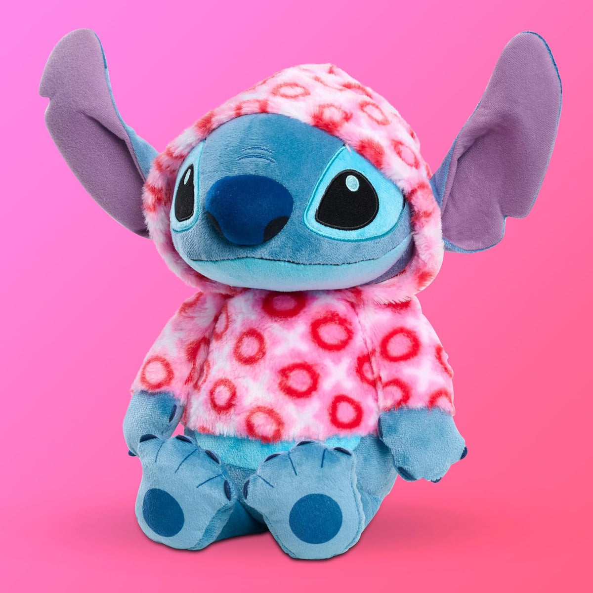 Disney Stitch - Sudadera grande con capucha de corazón de San Valen...
