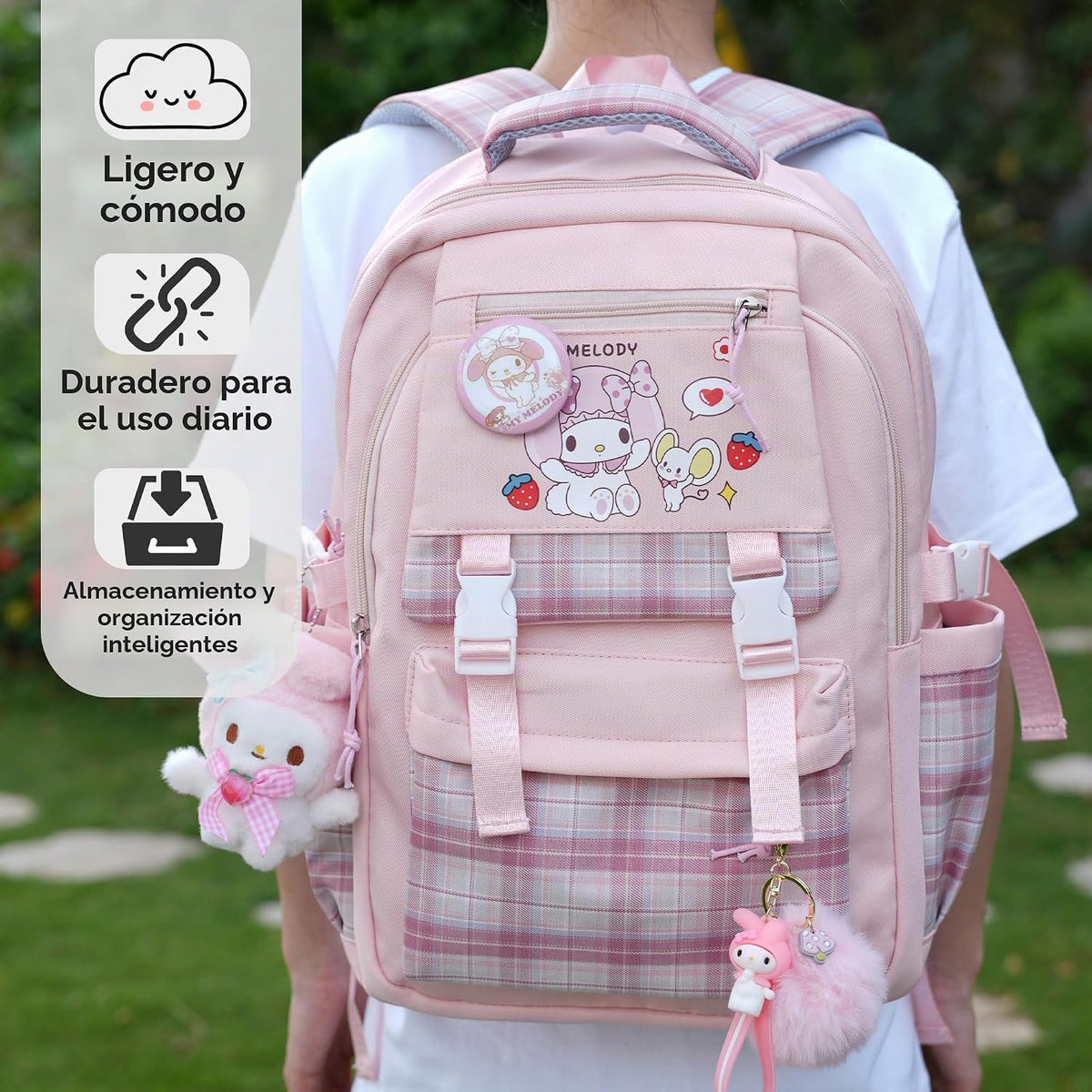 Juju Mochila Kawaii Rosa - Cosas Kawaii Lindas Mochila Kawaii - Moc...