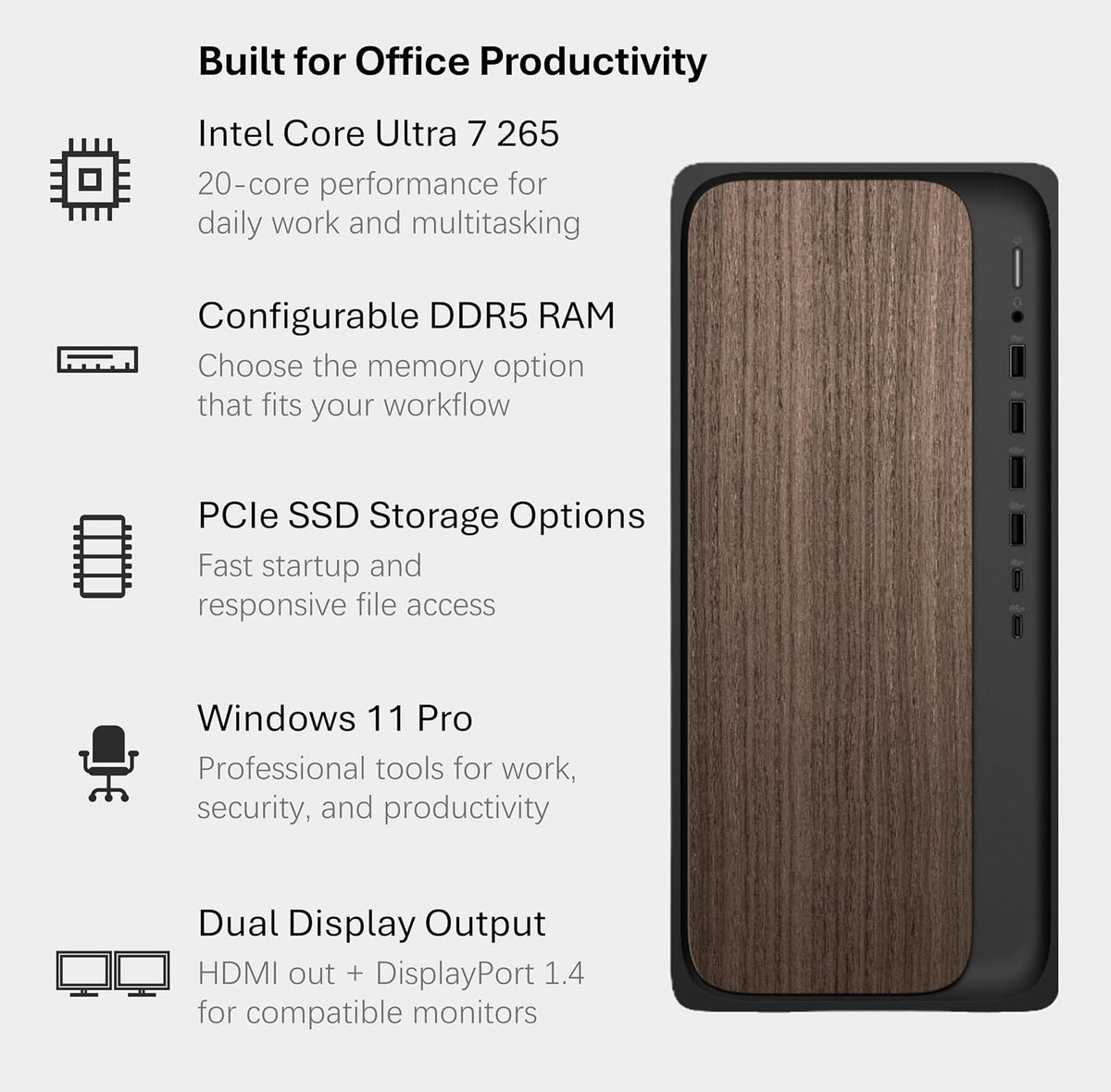 Computadora de escritorio HP OmniDesk | Intel Core Ultra 7 265 | 32...
