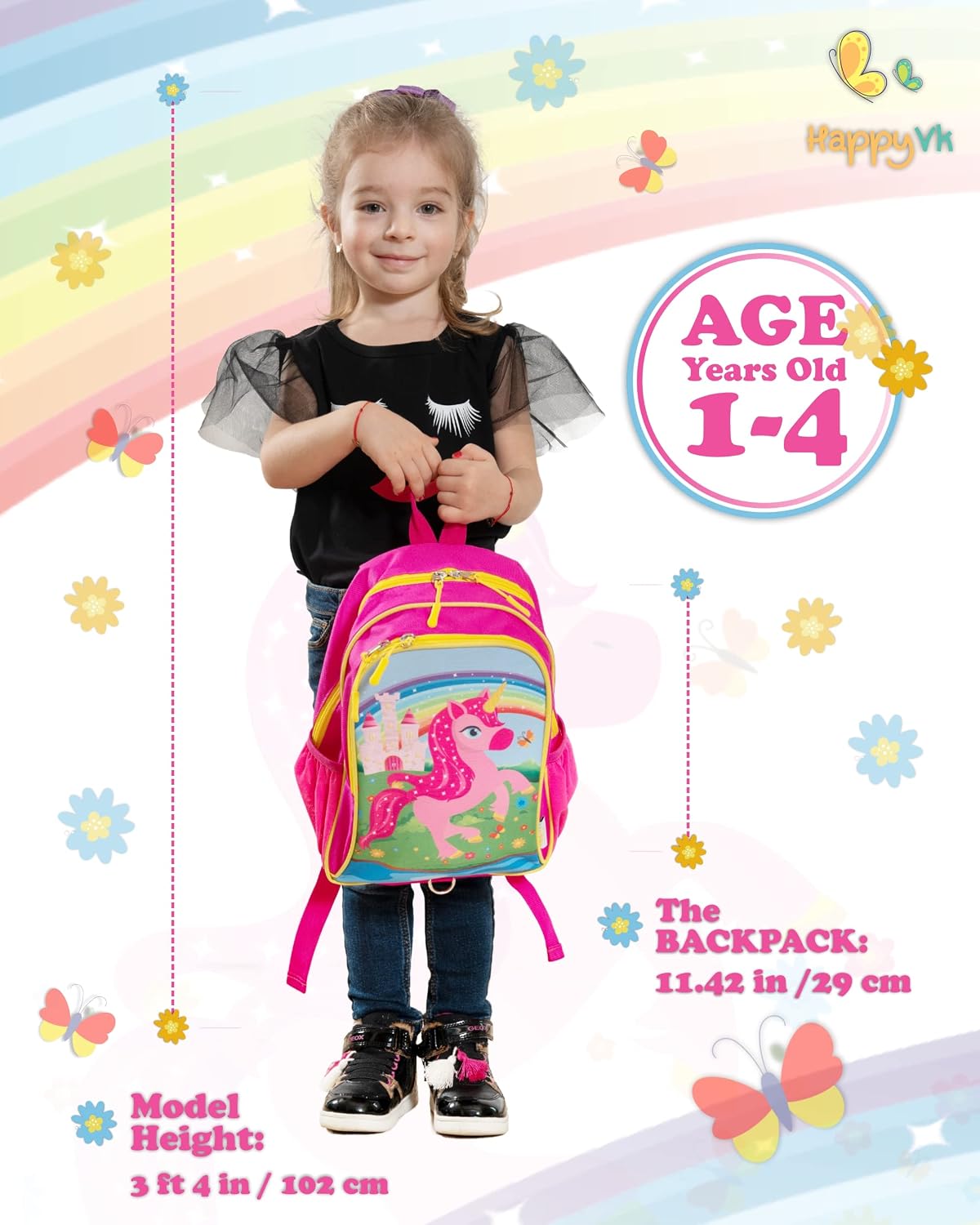 HappyVk - Correa para mochila para niños pequeños - Correa para beb...