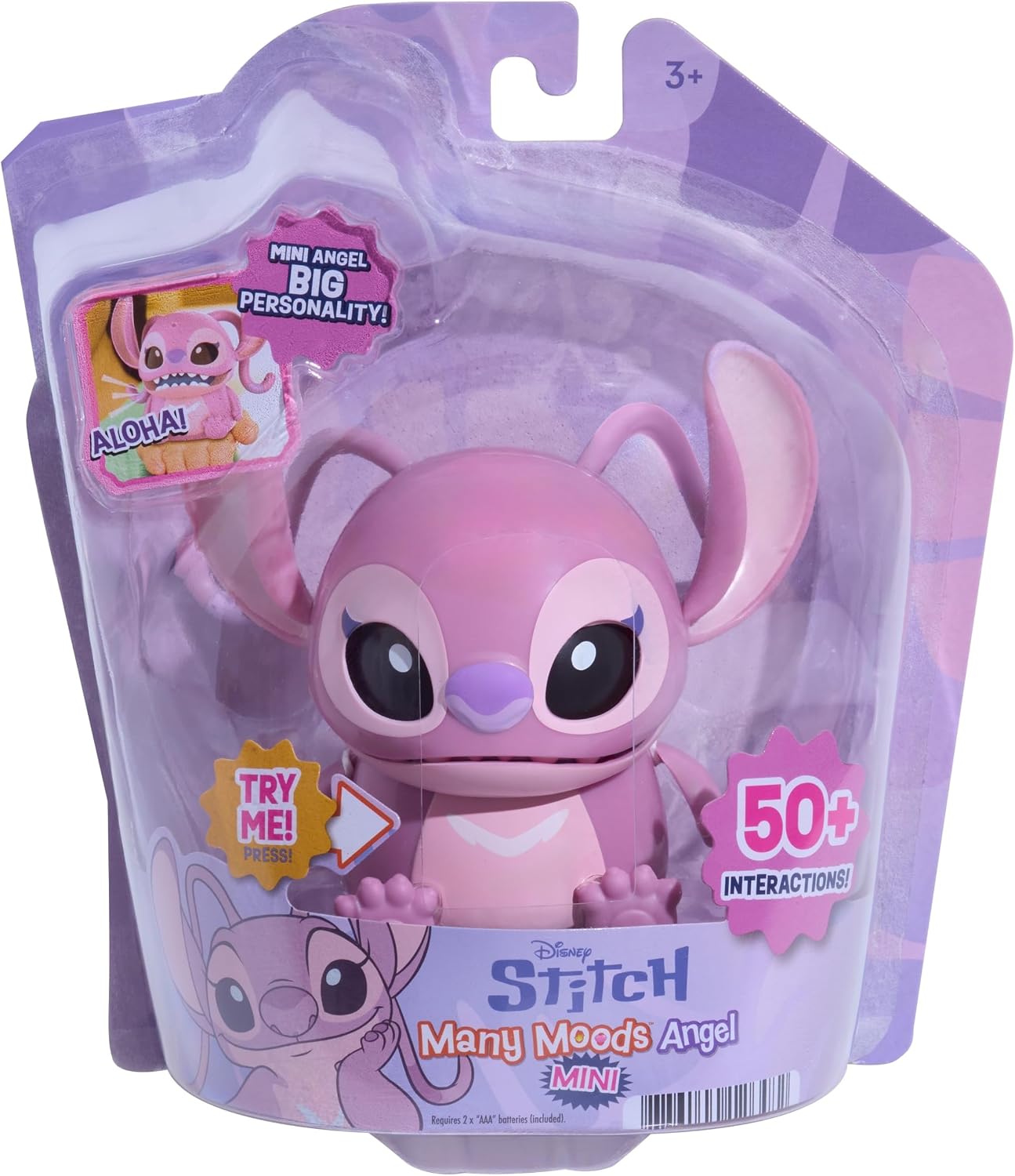 Juguete interactivo Disney Stitch Many Moods Mini Angel | Más de 50...