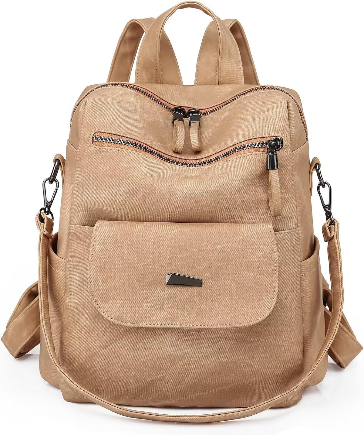 WYFJNX - Mochila pequeña de piel sintética para mujer y mujer, colo...