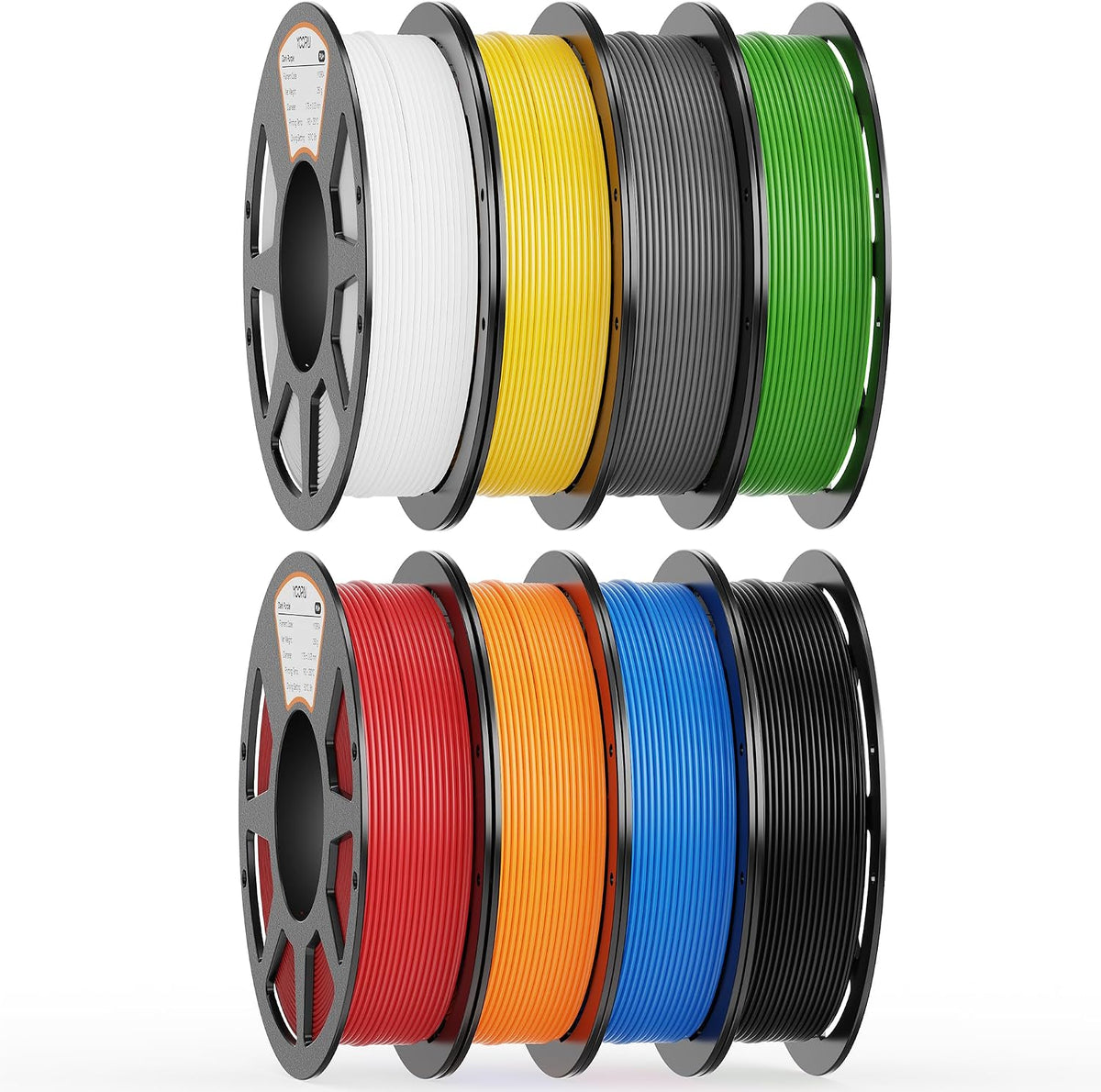 YOOPAI Filamento PLA+ de 0.069 pulgadas, paquete de colores inicial...