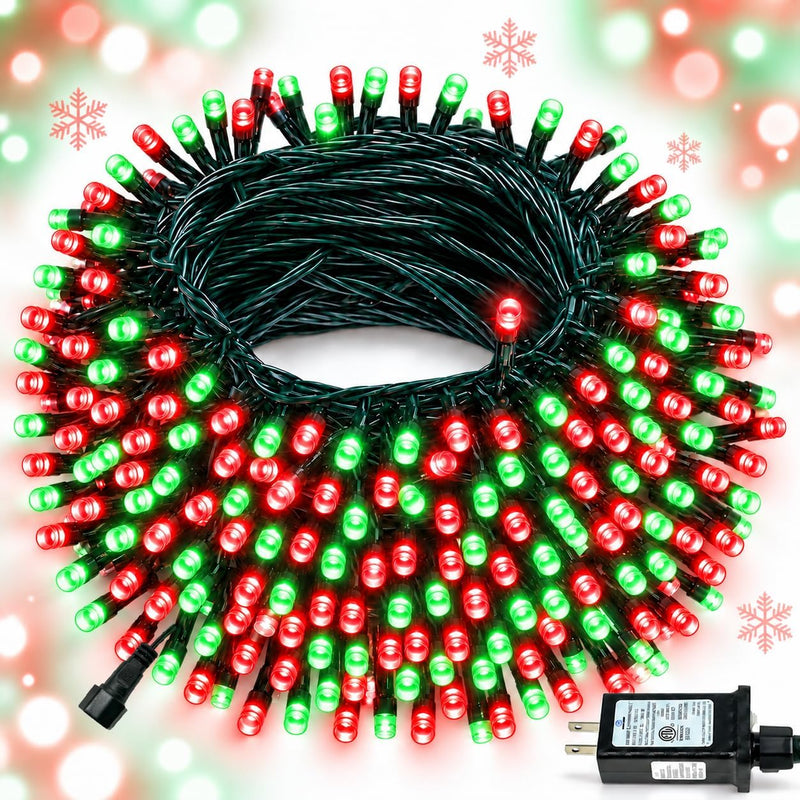 Guirnalda de luces navideñas conectables de 88 pies y 240 LED para...