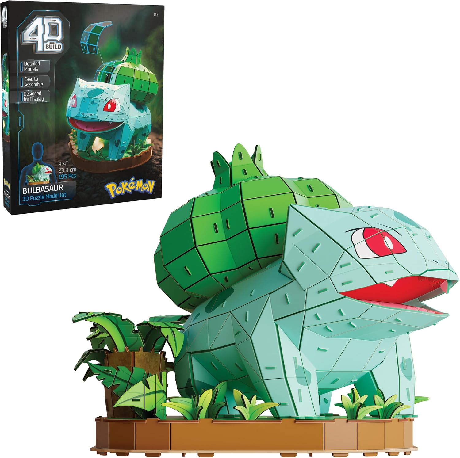 4D Build Pokémon Bulbasaur - Kit de modelo de rompecabezas 3D, deco...