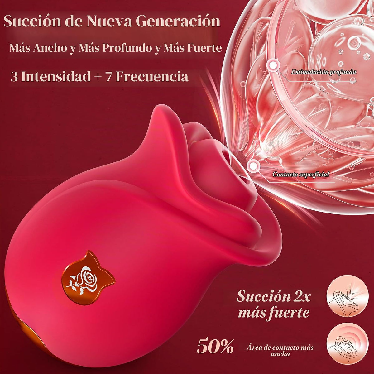 MOOLIGIRL Rose Toy - Vibrador de juguetes sexuales para mujeres, ju...