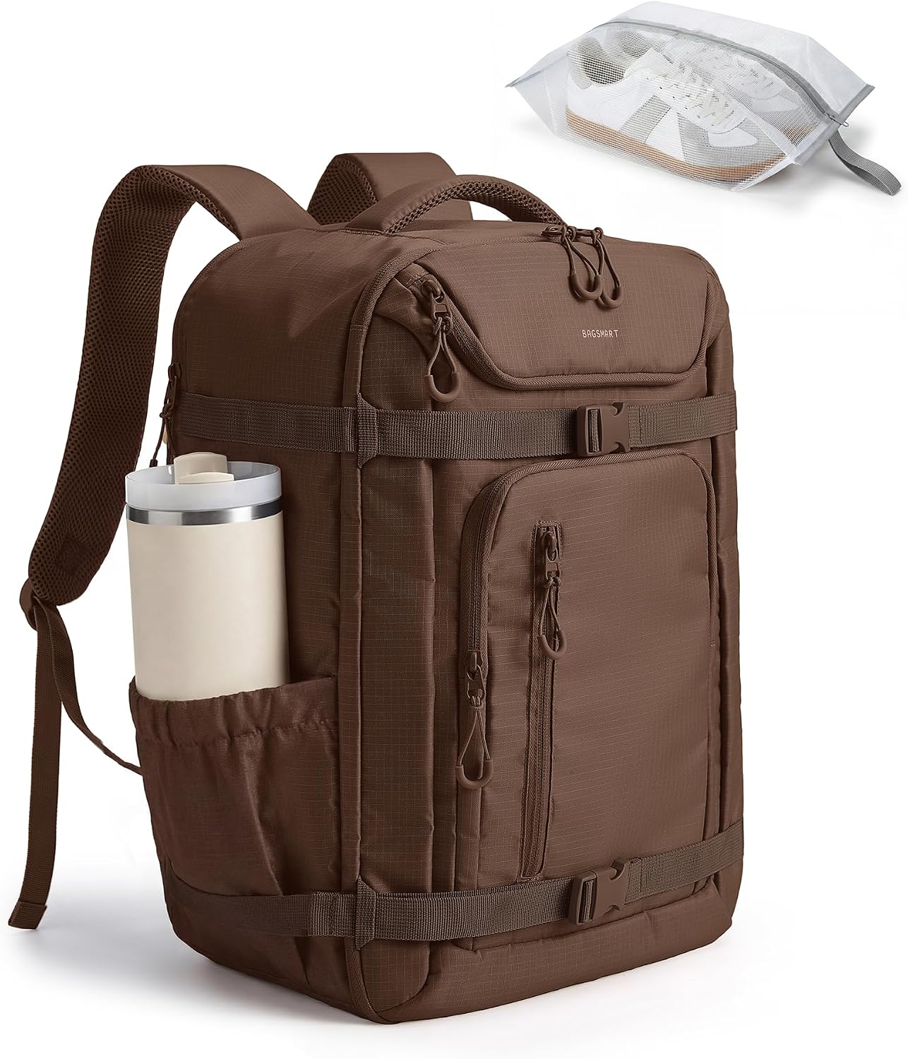 Mochila de viaje BAGSMART para mujeres y hombres, mochila de transp...