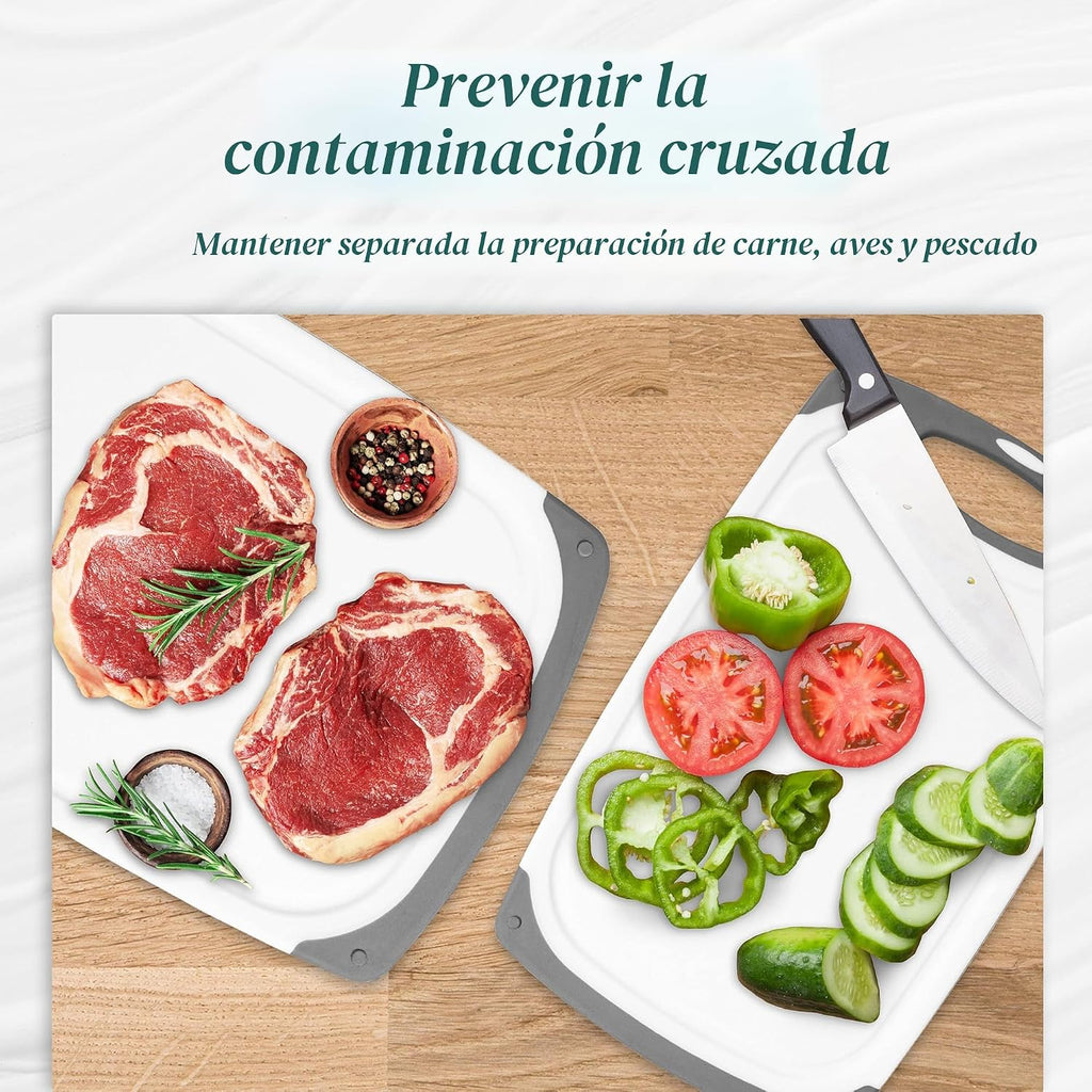 Tablas de cortar para cocina, tabla de cortar sin BPA, diferentes t...