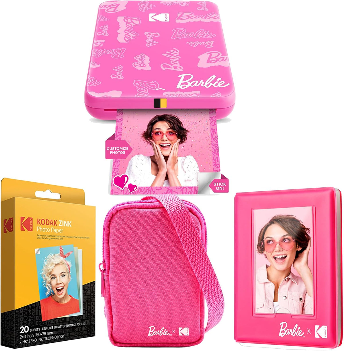 Kodak Barbie Step Slim - Impresora móvil portátil instantánea inalá...